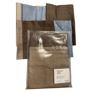 AREA Home 100% Linen Standard Case Bagstyle Pillowcases Simone 3colour  Set/ 4